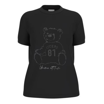 GU t-shirt V5BI16 K8FQ4 JBLK czarny 