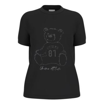 GU t-shirt V5BI16 K8FQ4 JBLK czarny 