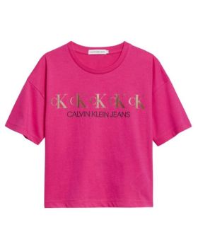 Calvin Klein Jeans t-shirt IG0IG00895 TP1 różowy 170 Kolor różowy Rozmiar1 170