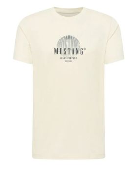 Mustang t-shirt 1015646 3003 kremowy XXL Kolor kremowy Rozmiar1 XXL