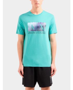 AX t-shirt  3DZTJB ZJBYZ 15DG turkusowy