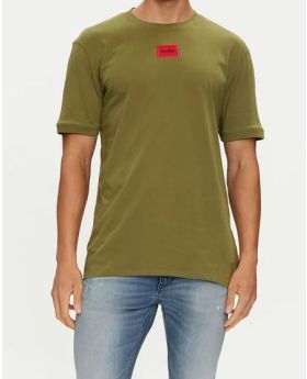 Hugo t-shirt 50447978 10229761 389 khaki M Kolor khaki Rozmiar1 M