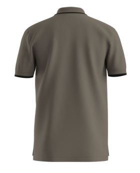 HU polo 50467344 10205383 032 brązowy 