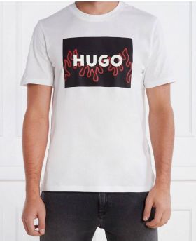 Hugo t-shirt Dulive_U241  biały XL Kolor biały Rozmiar1 XL