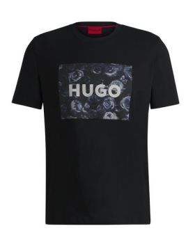 Hugo t-shirt 50523999 001 czarny L Kolor czarny Rozmiar1 L