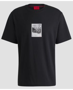 HU t-shirt 50537535 001 czarny
