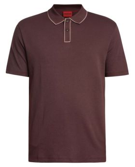 Hugo polo 50553045 10257070 bordowy L