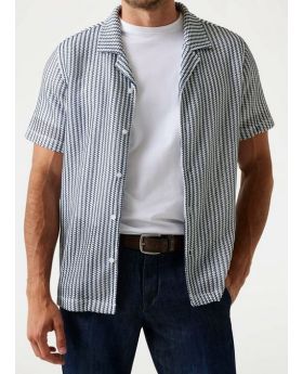 GU koszula M5YP24KCWZ0 F7IX granatowy