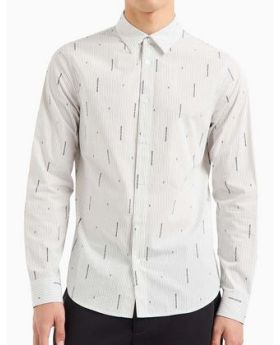 Armani Exchange koszula 6DZC06 ZN5DZ 51BA biały XXL Kolor biały Rozmiar1 XXL