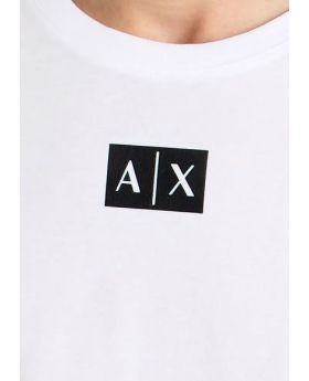 AX t-shirt 6RZTCB ZJ9TZ 1100 biały