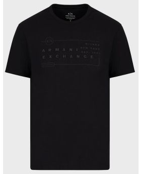 Armani Exchange t-shirt 6RZTHM ZJ8EZ 1200 czarny S Kolor czarny Rozmiar1 S