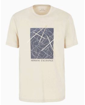 Armani Exchange t-shirt 6RZTJT ZJBYZ 1934 beżowy S Kolor beżowy Rozmiar1 S