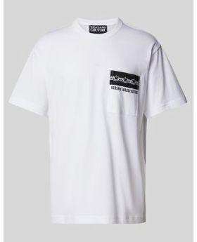 Versace Jeans t-shirt 77GAHE08 77UP603  003  biały XL Kolor biały Rozmiar1 XL
