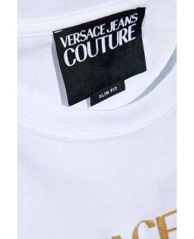 Versace Jeans t-shirt 77GAHT05 CJ00T G03 biały XXL Kolor biały Rozmiar1 XXL