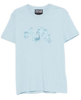 Versace Jeans t-shirt 80GAHE02 CJ00E 291 błękitny L