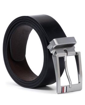 TH pasek Formal Double Buckle GiftB czarny 