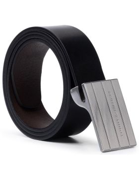 TH pasek Formal Double Buckle GiftB czarny 