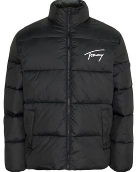 Tommy Jeans kurtka TJM Signature Puffer  czarny L Kolor czarny Rozmiar1 L