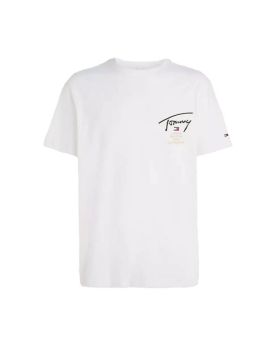 TJ t-shirt DM0DM17729 YBH kremowy