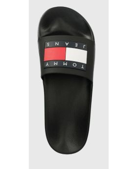 TJ klapki Tommy Jeans Pool slide Ess czarny