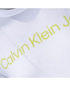 CKJ t-shirt J30J322344 YAF biały