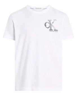 CKJ t-shirt J30J325498 YAF biały 