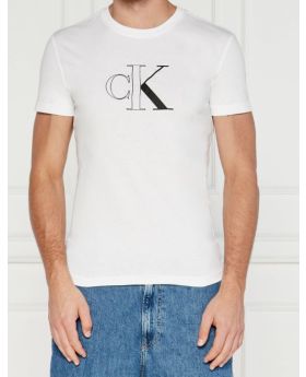 CKJ t-shirt J30J325678 YAF biały 