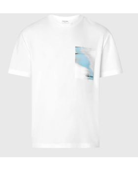 CK t-shirt Glitch Chest Print ComfortTee 