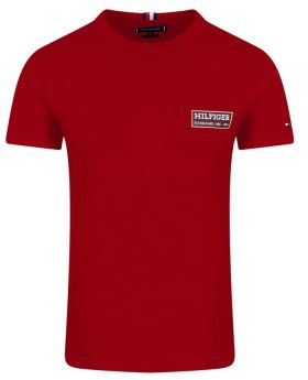 TH t-shirt MW0MW35465 XNN czerwony 