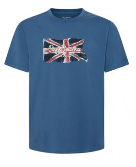 PJ t-shirt  PM509384 553 niebieski 