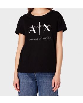 AX t-shirt 3DYT36  YJ3RZ czarny 