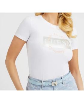 Guess t-shirt W3GI38J1314 G011 biały M Kolor biały Rozmiar1 M