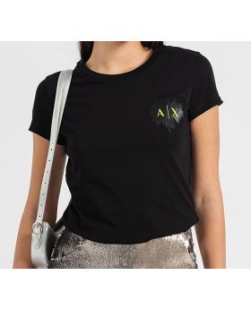 AX t-shirt 3RYTFH YJG3Z 1200 czarny