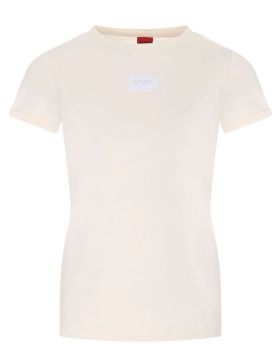 Hugo t-shirt Slim Tee_1 kremowy L Kolor kremowy Rozmiar1 L