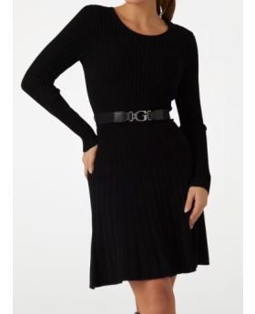 GU sukienka W5BK68Z2YJ2 JBLK czarny 