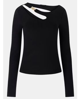 GU bluzka W5BP18KC7M2 JBLK czarny