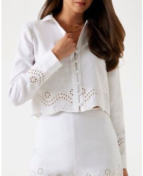 GU koszula W5YH66WCWA0 G011 biały