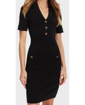 GU sukienka W5YK29Z0130 JBLK czarny 