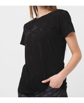 Armani Exchange t-shirt 6DYT53 YJ3RZ 1200  czarny XL Kolor czarny Rozmiar1 XL