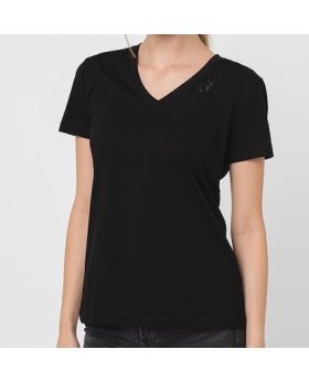 Armani Exchange t-shirt 6DYT54 YJG3Z 1200 czarny M Kolor czarny Rozmiar1 M