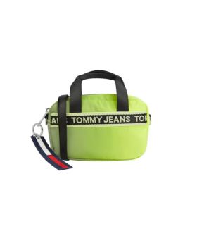 Tommy Jeans torebka TJW Mini Logo Crossover Rflct limonka  Kolor limonka Rozmiar4 OS