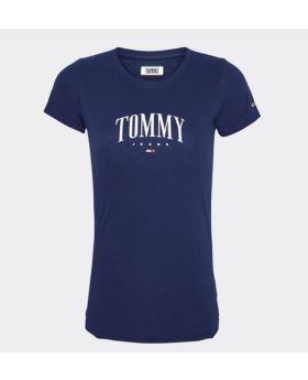 Tommy Jeans t-shirt TJW Tommy Script Tee granat XS Kolor granatowy Rozmiar1 XS