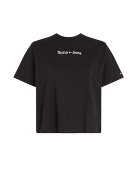 TJ t-shirt Cls Serif Linear Tee czarny
