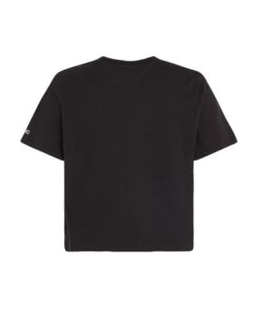 TJ t-shirt Cls Serif Linear Tee czarny