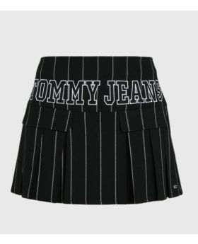 Tommy Jeans spódnica TJW Pinstripe super czarny M Kolor czarny Rozmiar1 M