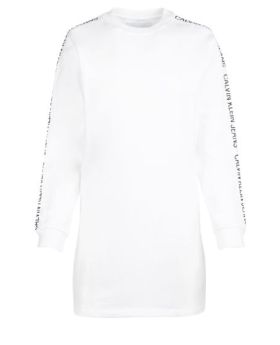 Calvin Klein Jeans sukienka J20J210399 112 biały M Kolor biały Rozmiar1 M