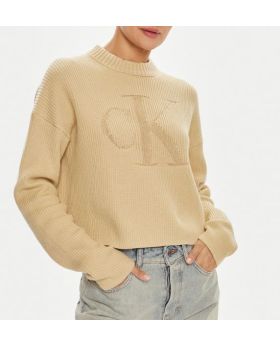 CKJ sweter J20J223615 Y RAE khaki 