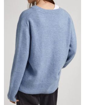 PJ sweter PL702038 563 błękitny 