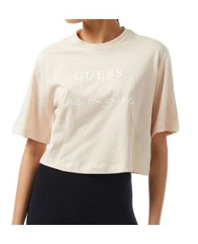 Guess t-shirt V4GI13JA914 G1Q8 pudrowy L Kolor pudrowy Rozmiar1 L