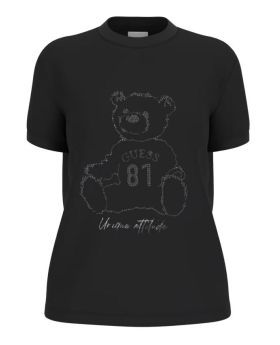 GU t-shirt V5BI16 K8FQ4 JBLK czarny